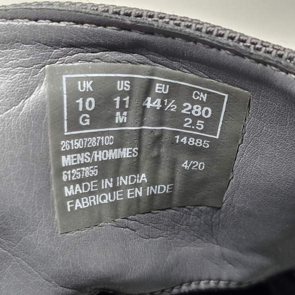 Clarks Collection Gray Leather Cap Toe Chukka Boots 14885 Men's US Size 11 M - Picture 4 of 11